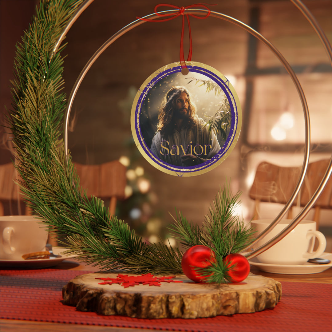 Savior - Names of Jesus Metal Ornament
