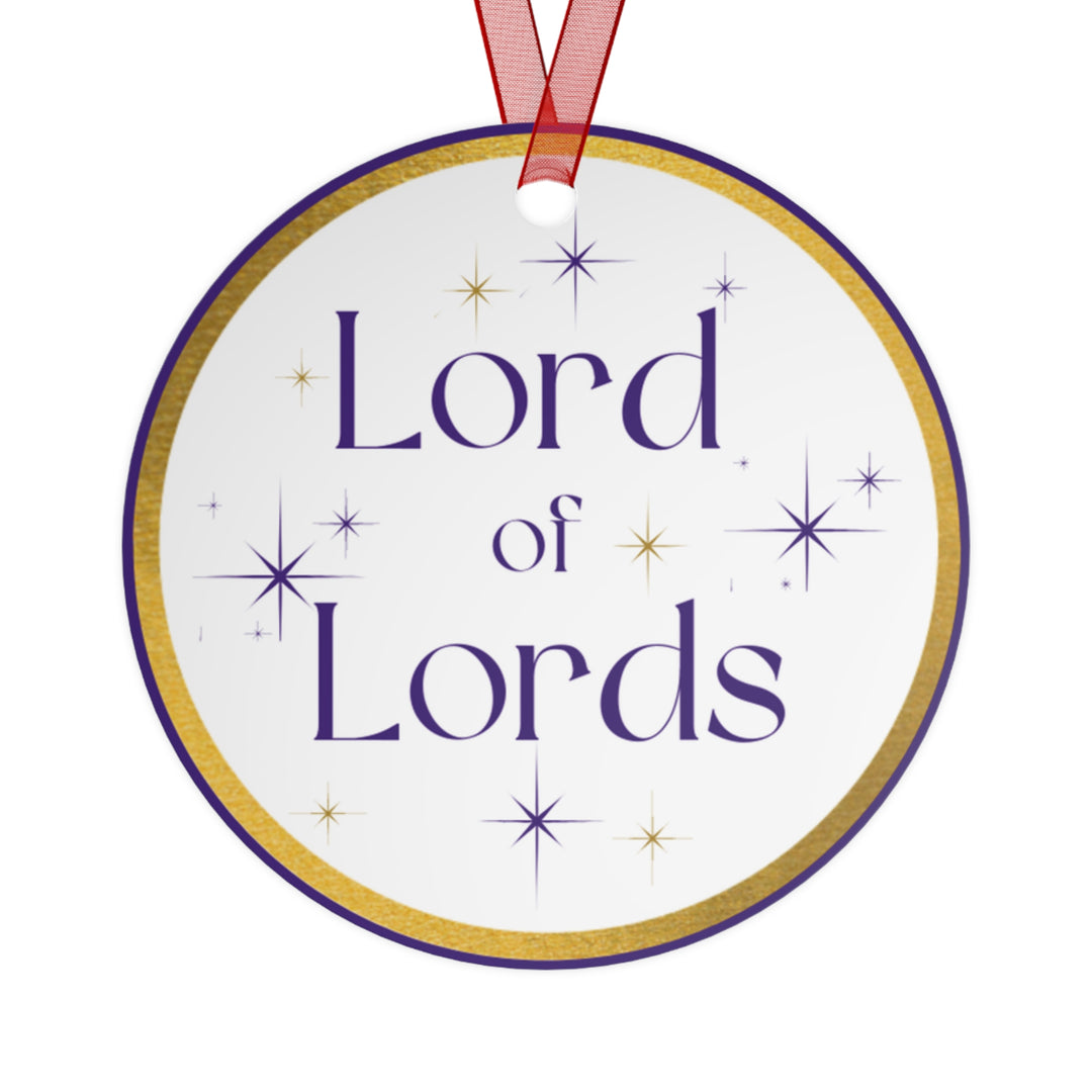 Lord of Lords - Names of Jesus White Metal Ornament