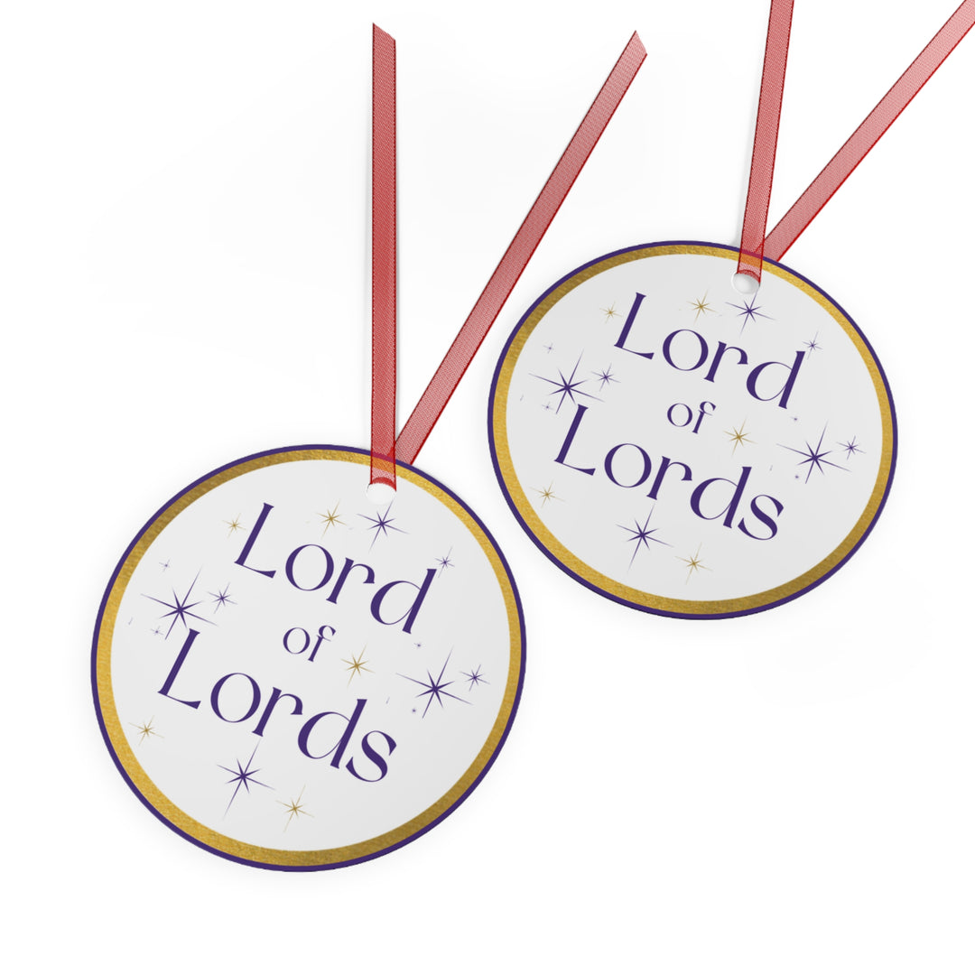 Lord of Lords - Names of Jesus White Metal Ornament