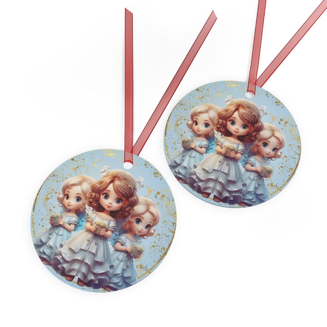 Angel Dolls - Metal Ornament