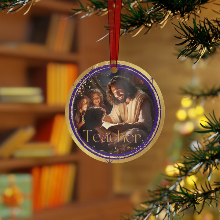 Teacher - Names of Jesus Metal Ornament