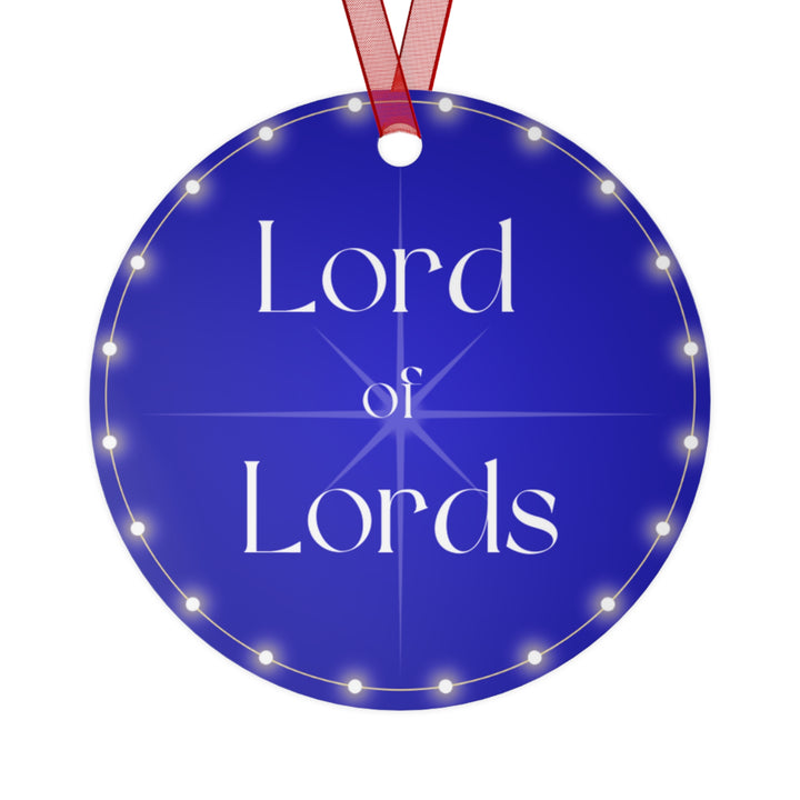 Lord of Lords - Blue Metal Ornament