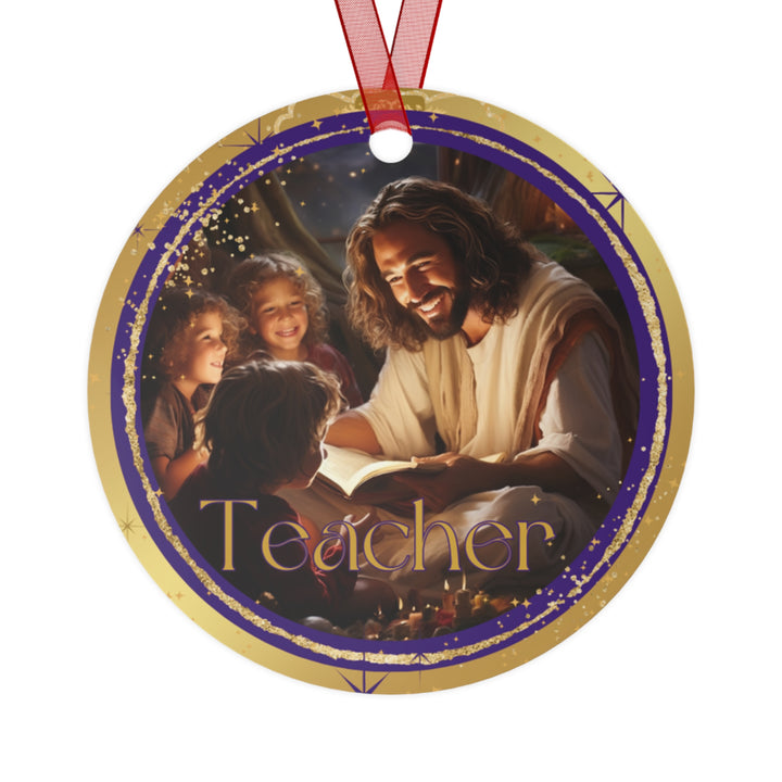 Teacher - Names of Jesus Metal Ornament