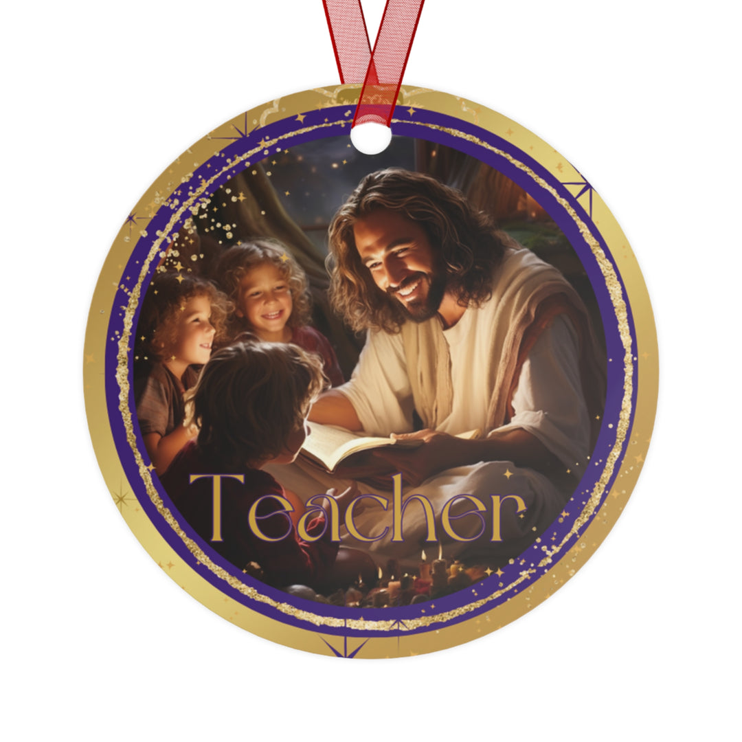 Teacher - Names of Jesus Metal Ornament