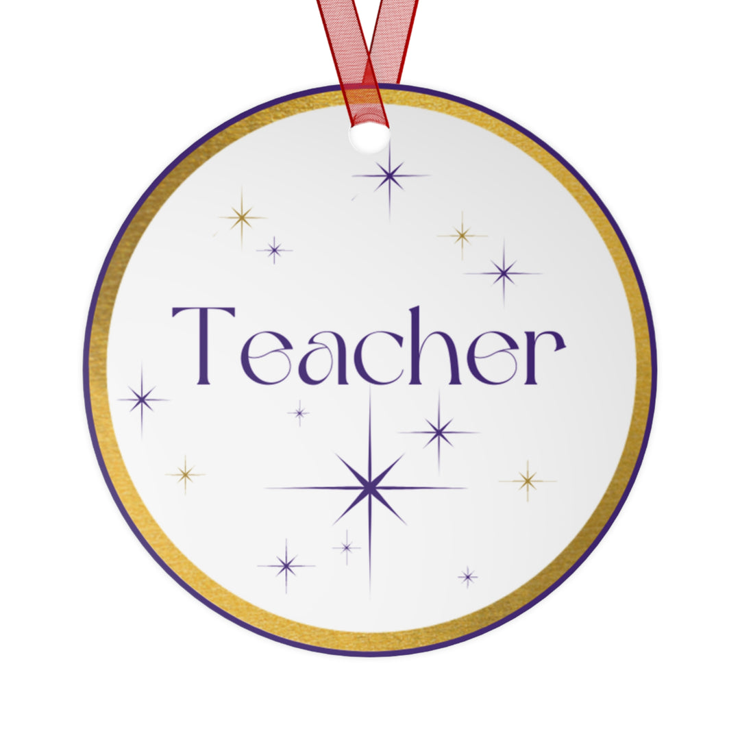 Teacher - Names of Jesus White Metal Ornament