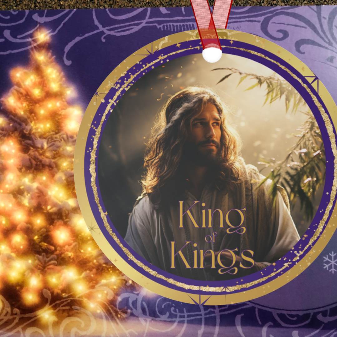 King of Kings - Names of Jesus Metal Ornament