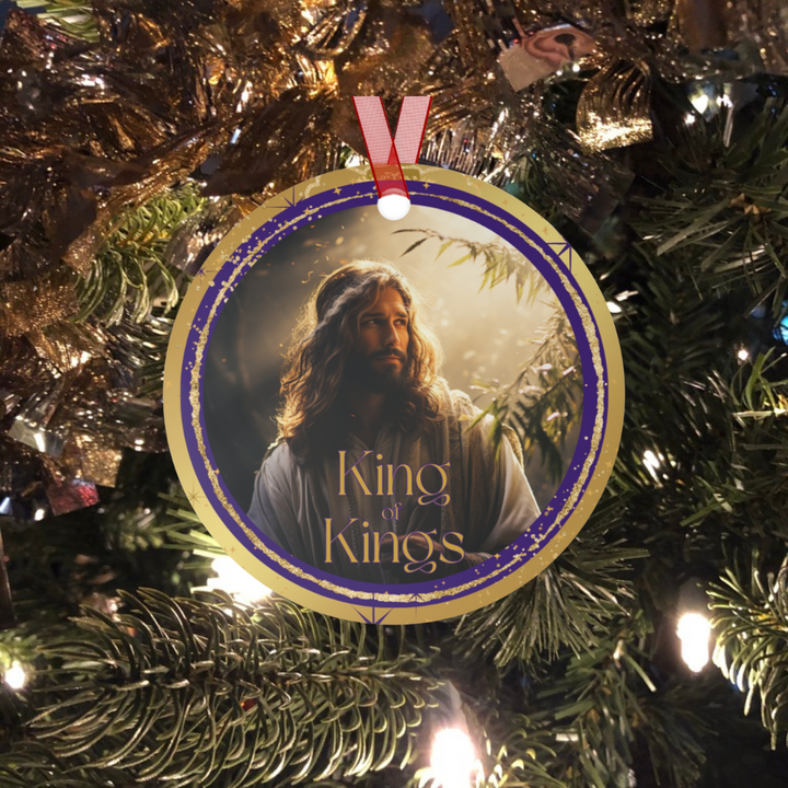 King of Kings - Names of Jesus Metal Ornament