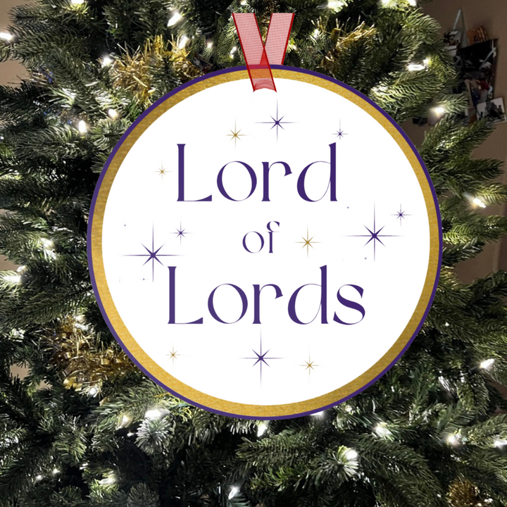 Lord of Lords - Names of Jesus White Metal Ornament