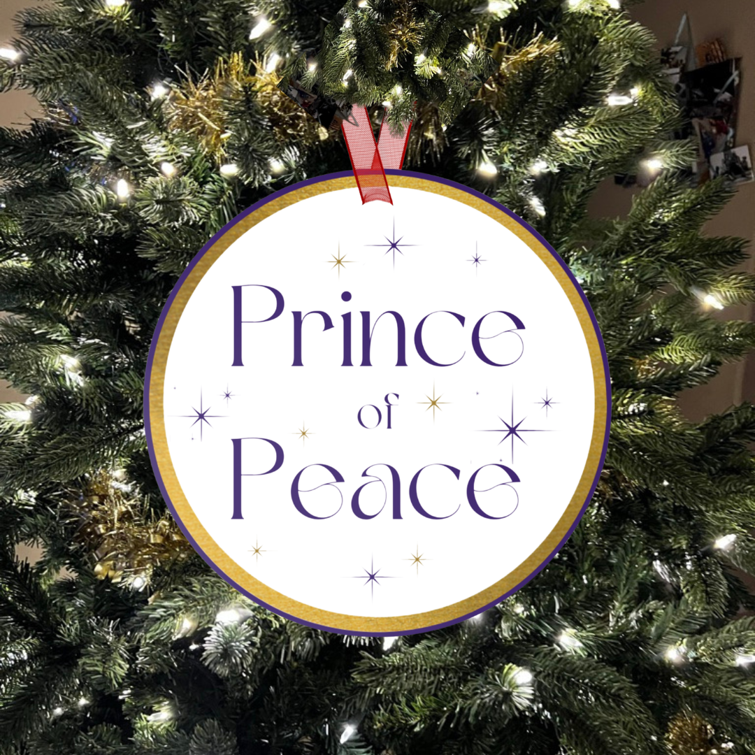 Prince of Peace - Names of Jesus White Metal Ornament