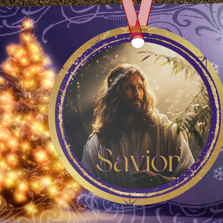 Savior - Names of Jesus Metal Ornament