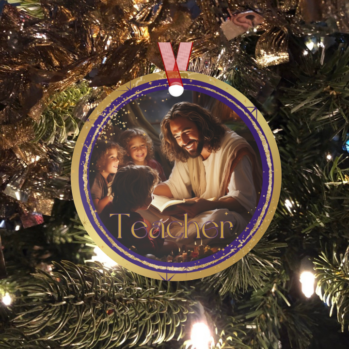 Teacher - Names of Jesus Metal Ornament