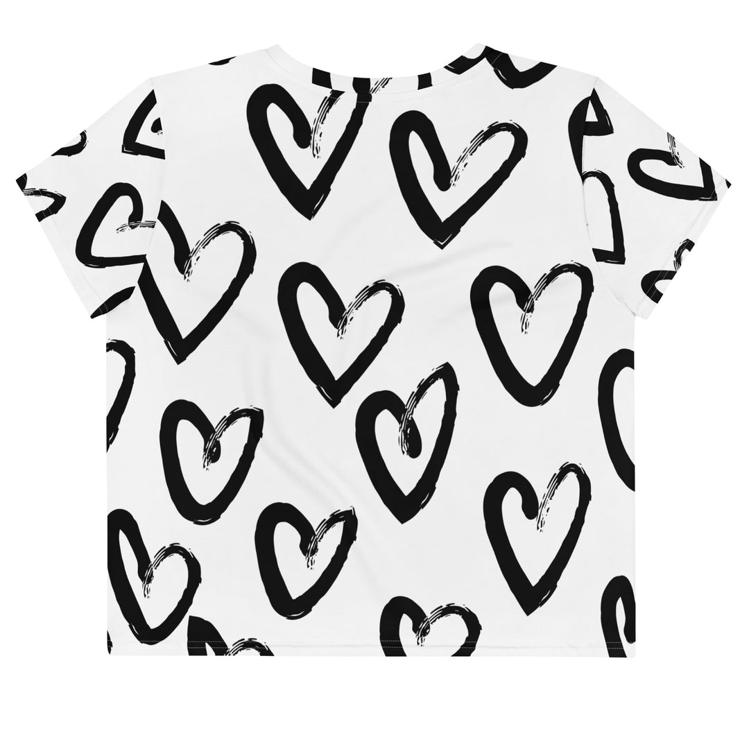 Love on My Heart - All-Over Print Crop Tee