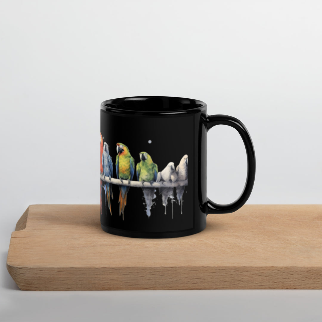 Macaws - Black Glossy Mug