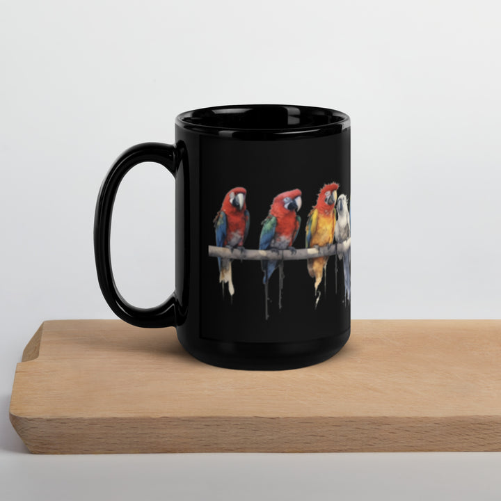 Macaws - Black Glossy Mug
