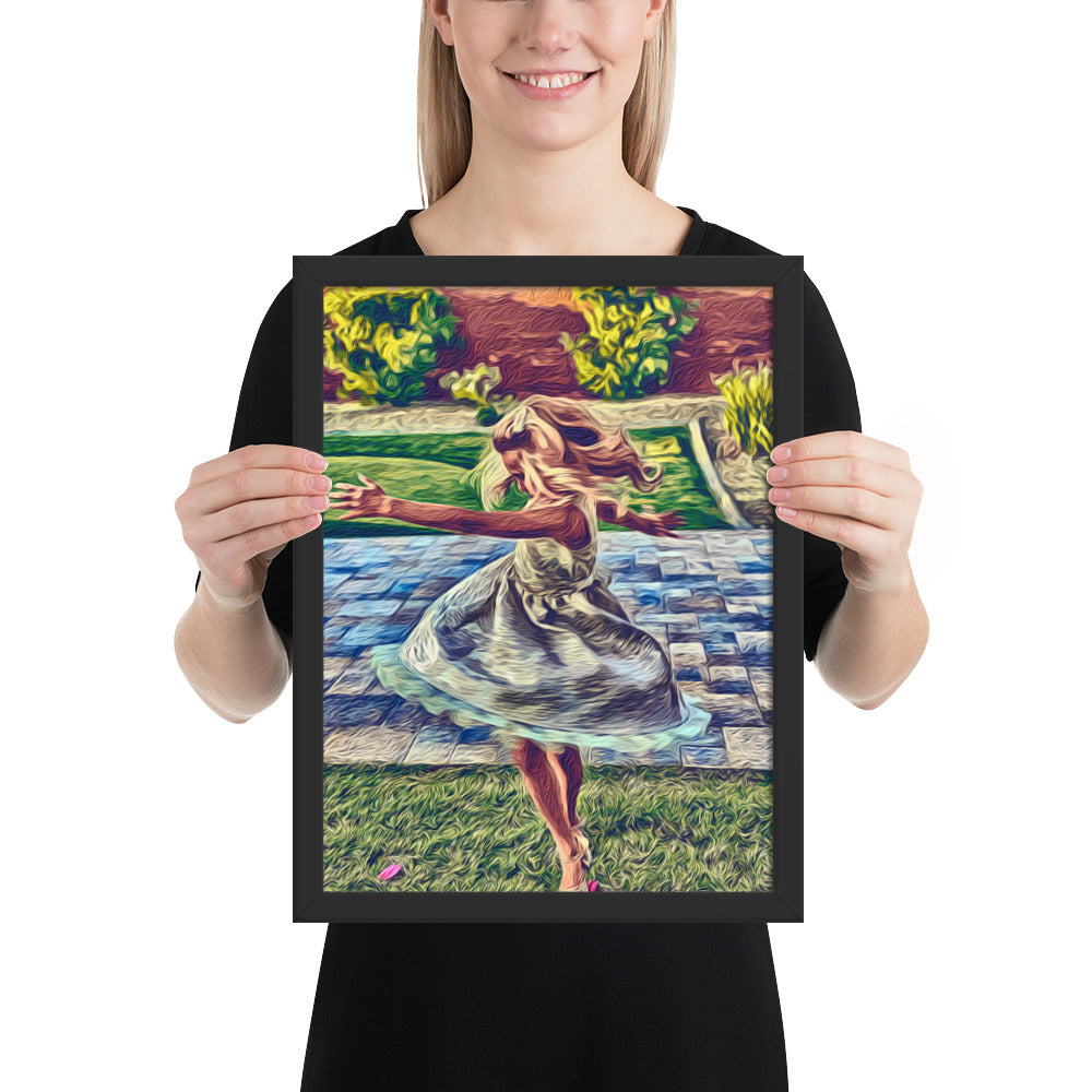Spinning Joy - Framed Wall Art