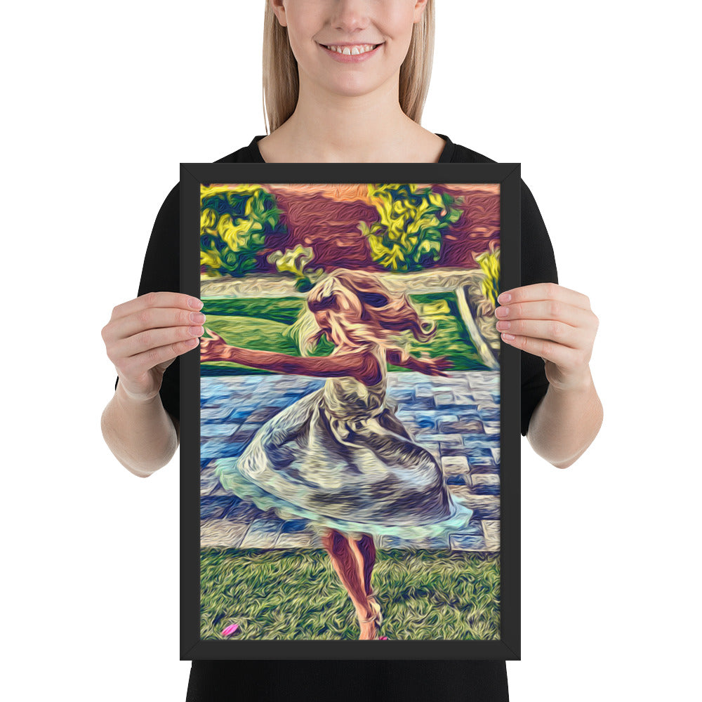 Spinning Joy - Framed Wall Art