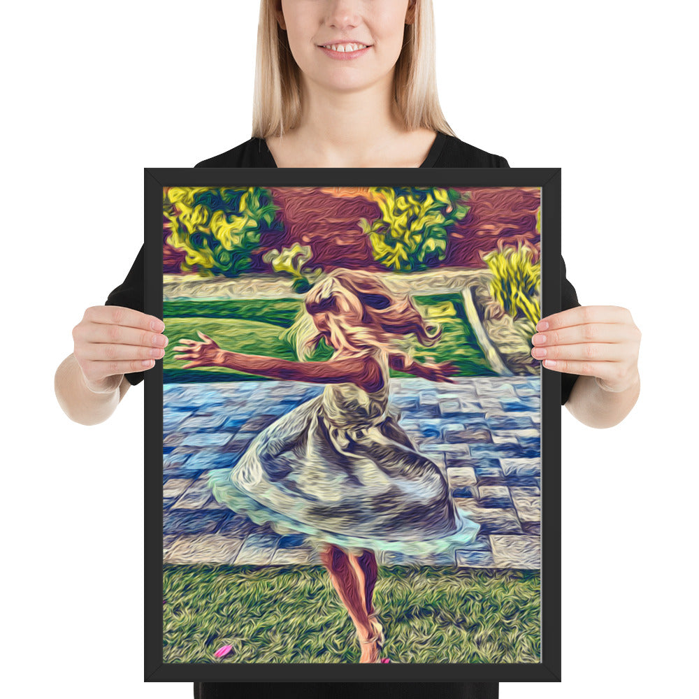 Spinning Joy - Framed Wall Art