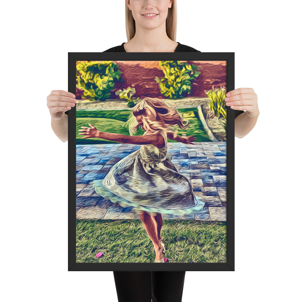 Spinning Joy - Framed Wall Art