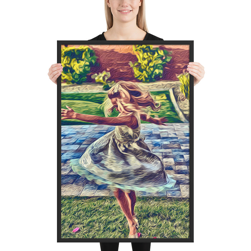 Spinning Joy - Framed Wall Art