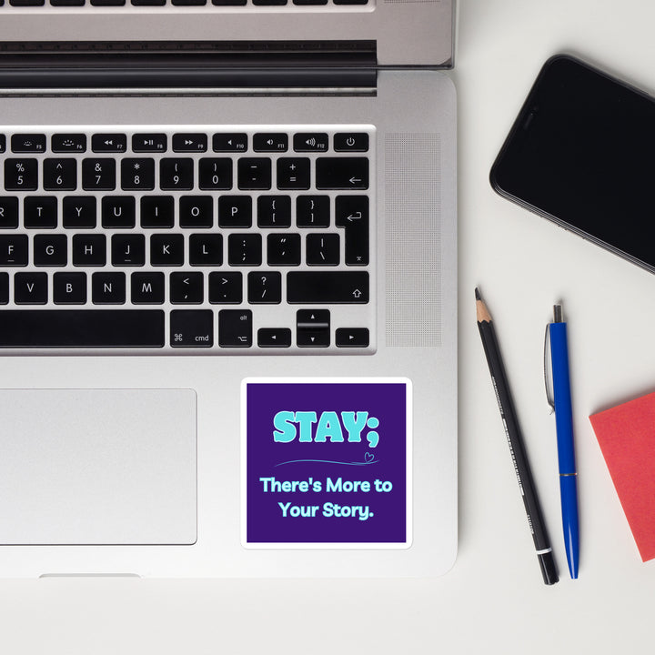Stay - Purple Bubble-free stickers
