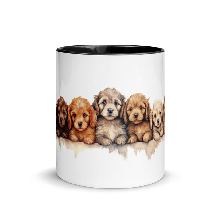 Goldendoodle Puppies - Mug with Color Inside