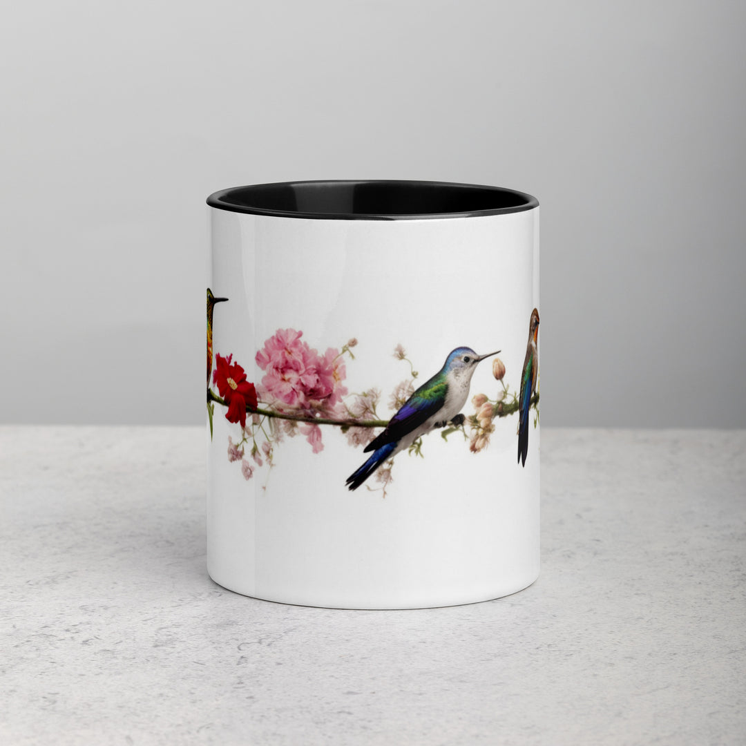 Birds on a Wire - Mug with Color Inside