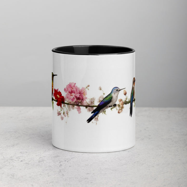 Birds on a Wire - Mug with Color Inside