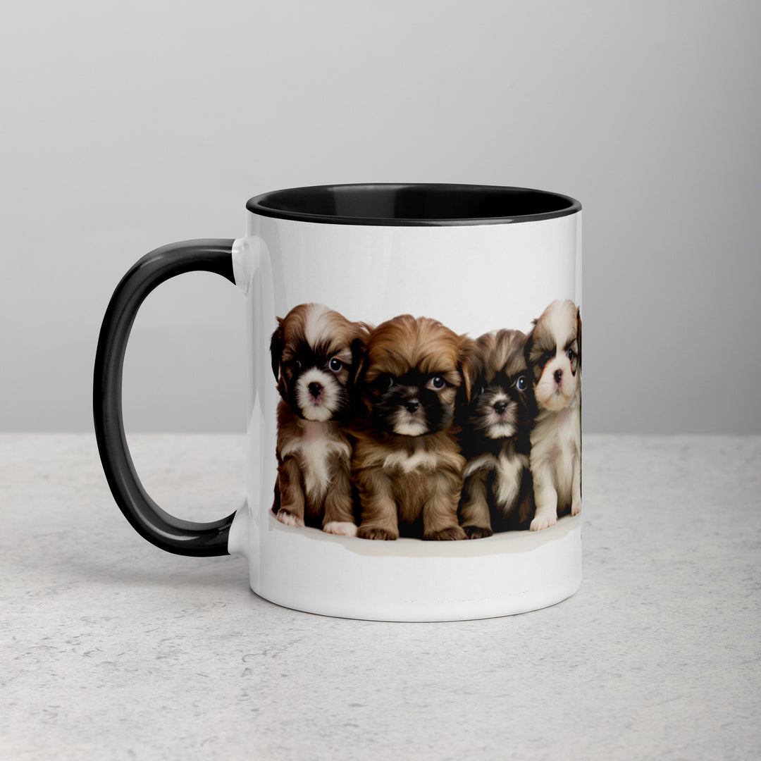 Shih-Tzu Puppies - Mug with Color Inside