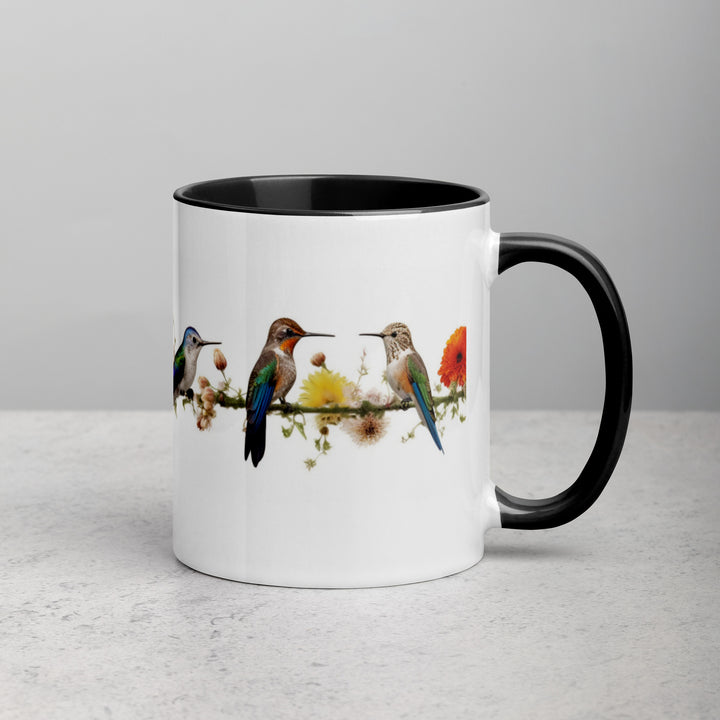 Birds on a Wire - Mug with Color Inside