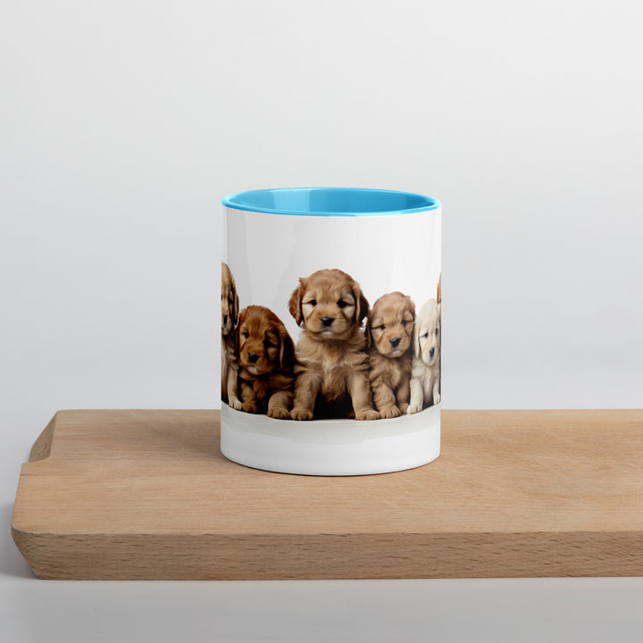 Goldendoodle Pups - Mug with Color Inside