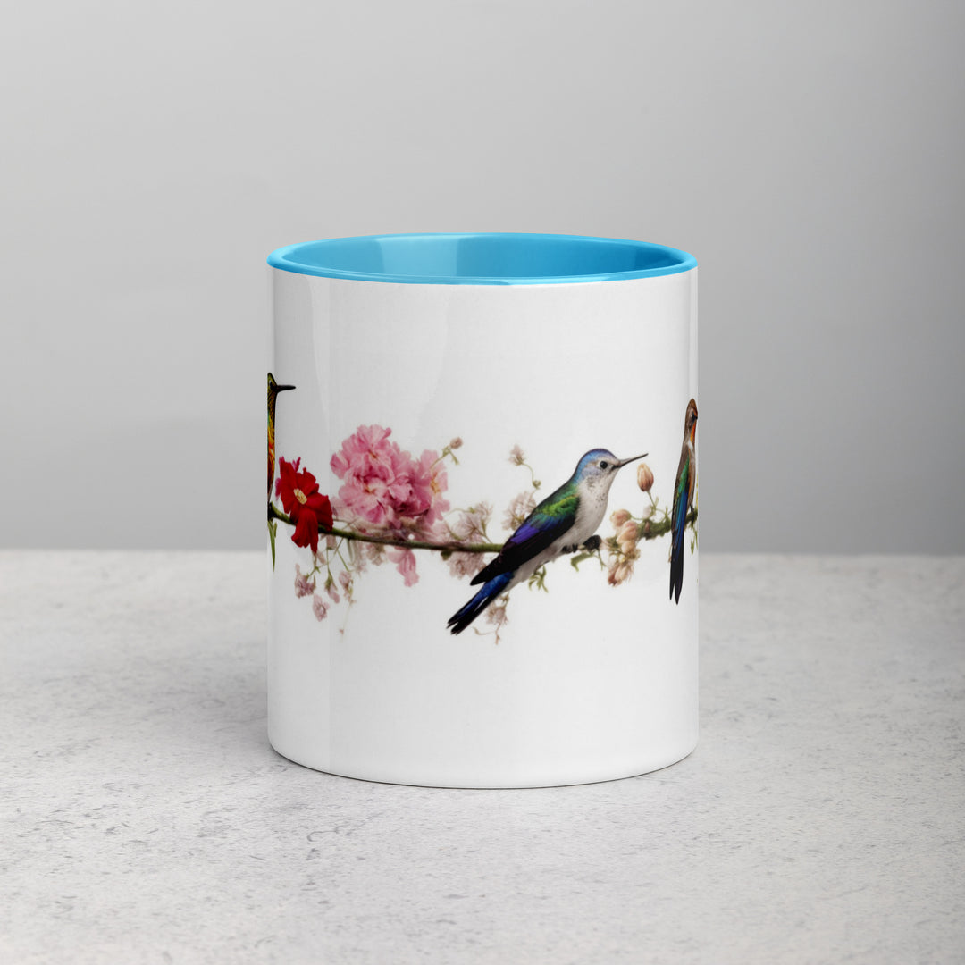 Birds on a Wire - Mug with Color Inside