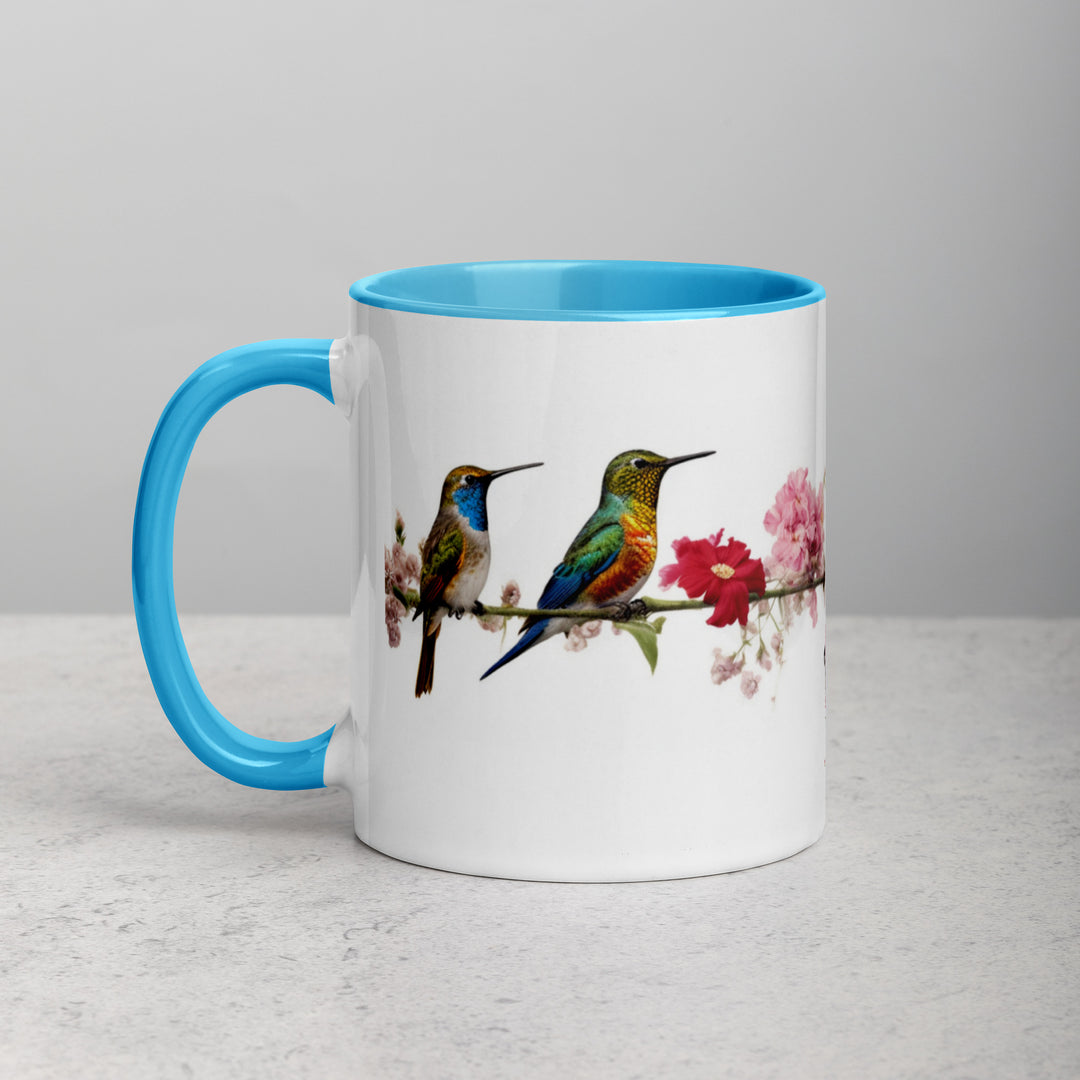 Birds on a Wire - Mug with Color Inside