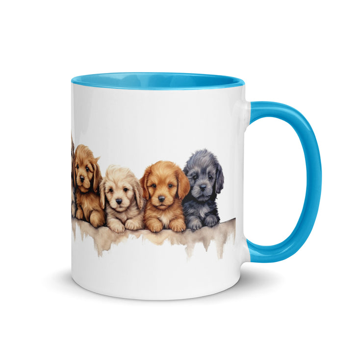 Goldendoodle Puppies - Mug with Color Inside