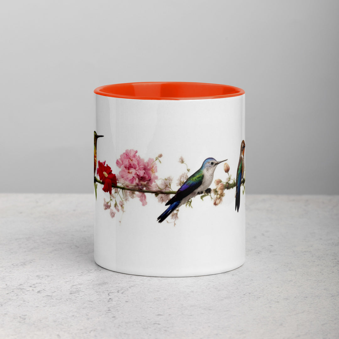 Birds on a Wire - Mug with Color Inside