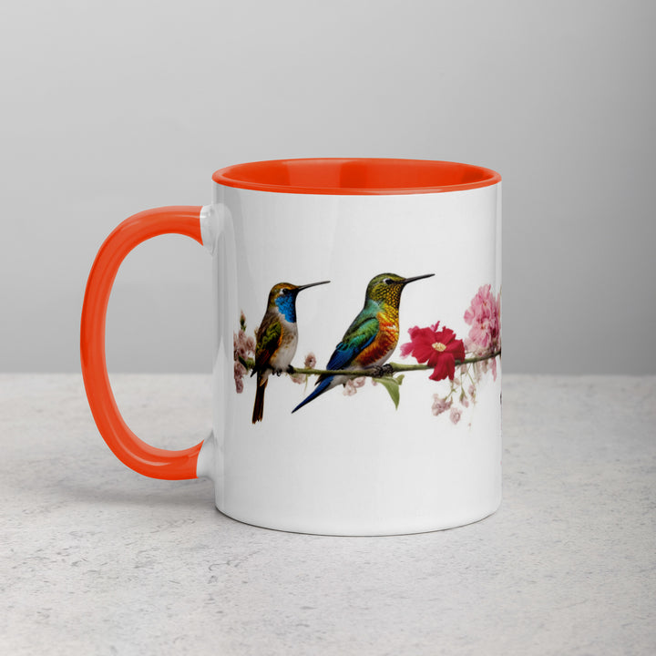 Birds on a Wire - Mug with Color Inside