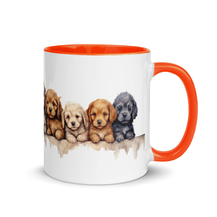 Goldendoodle Puppies - Mug with Color Inside