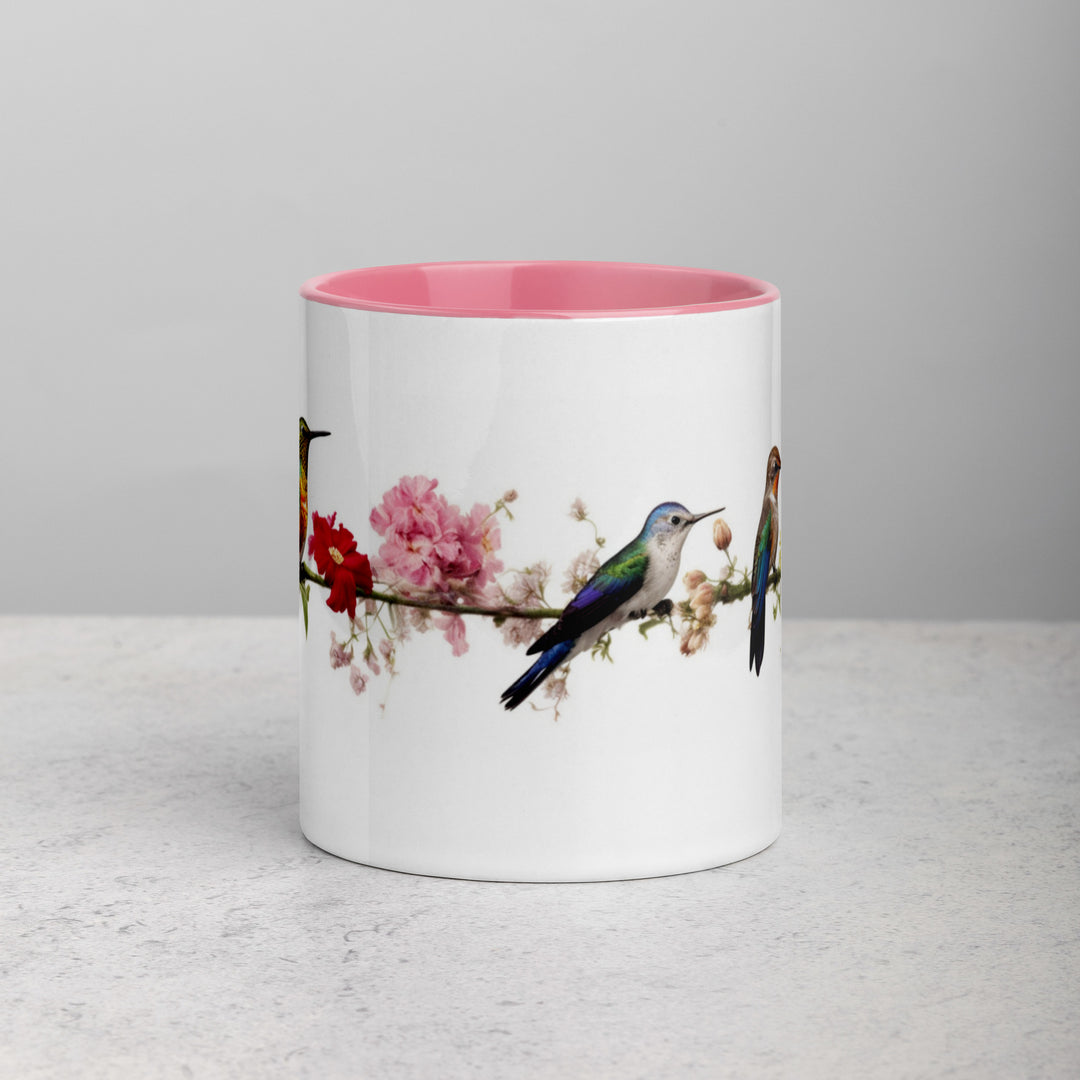 Birds on a Wire - Mug with Color Inside