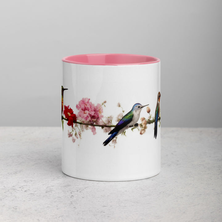 Birds on a Wire - Mug with Color Inside