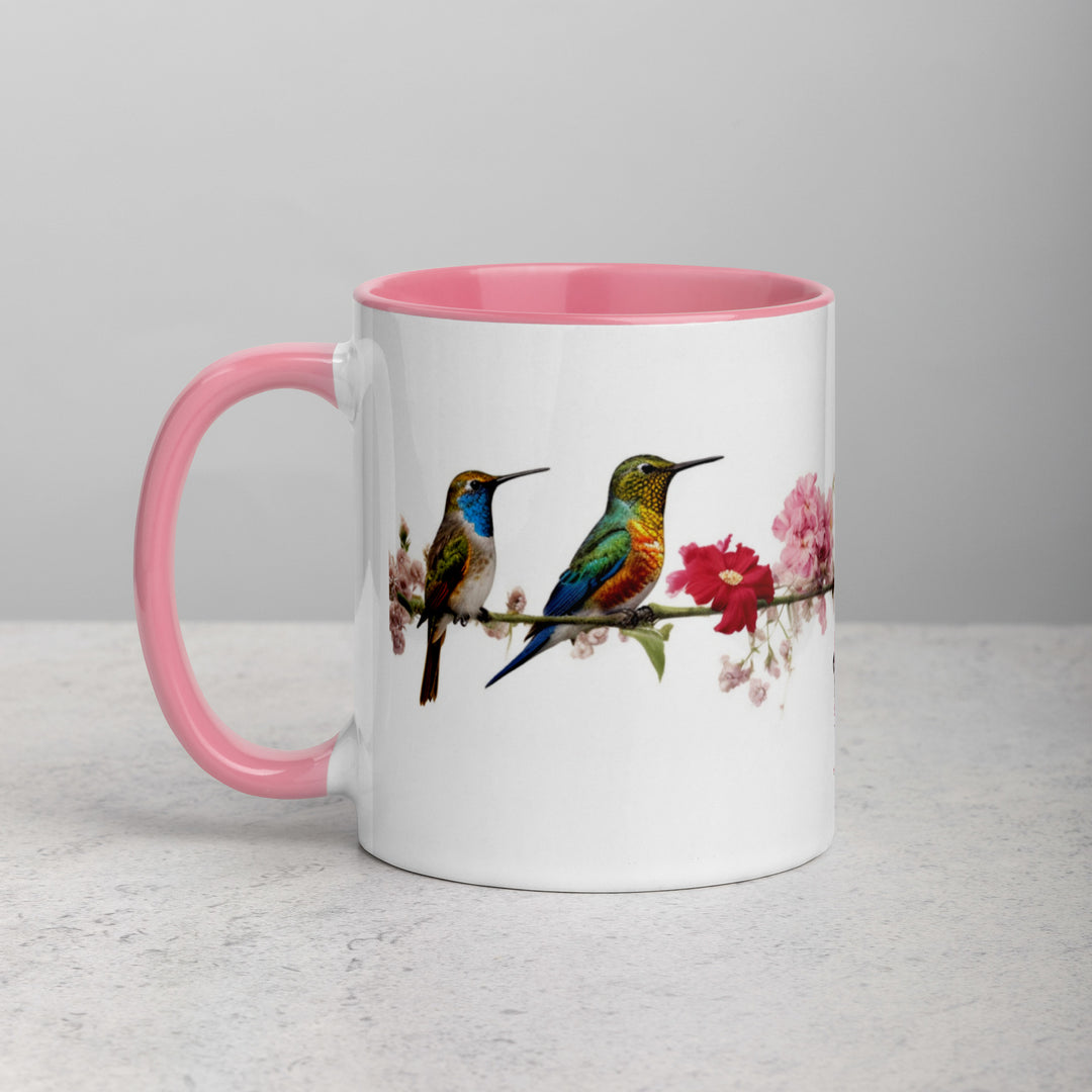 Birds on a Wire - Mug with Color Inside