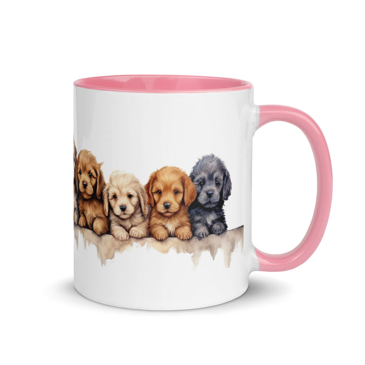 Goldendoodle Puppies - Mug with Color Inside
