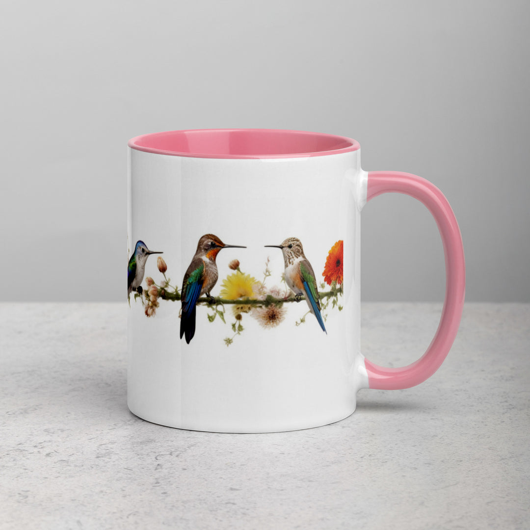 Birds on a Wire - Mug with Color Inside