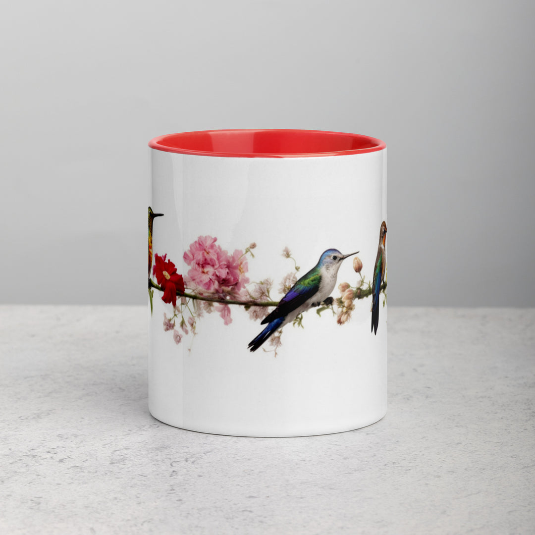 Birds on a Wire - Mug with Color Inside