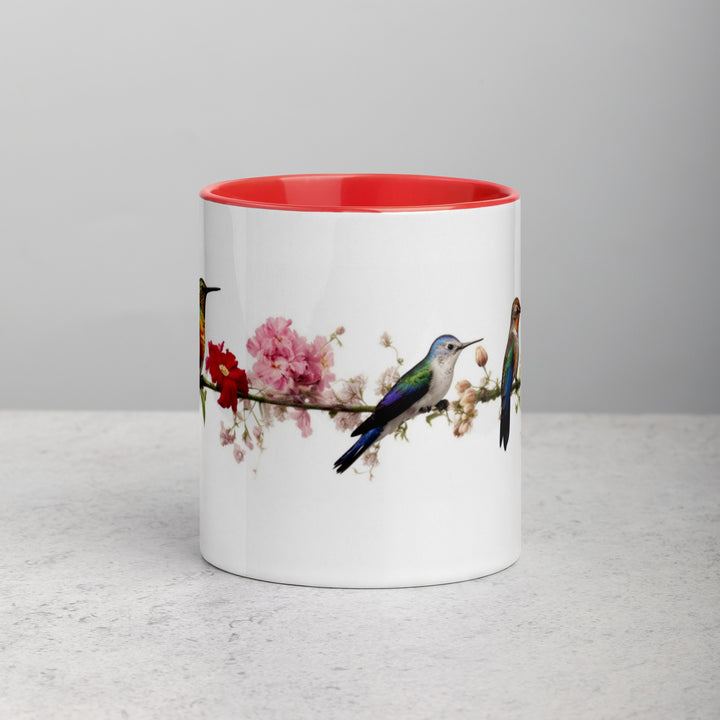 Birds on a Wire - Mug with Color Inside