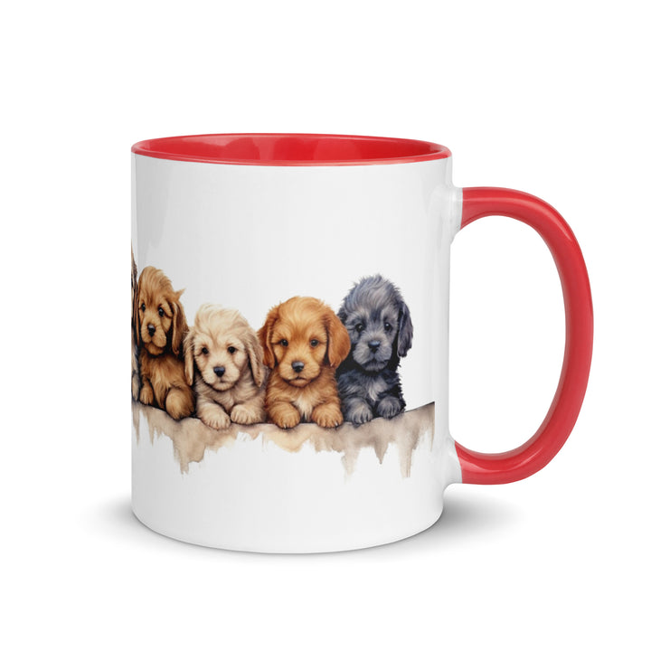 Goldendoodle Puppies - Mug with Color Inside