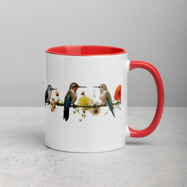 Birds on a Wire - Mug with Color Inside