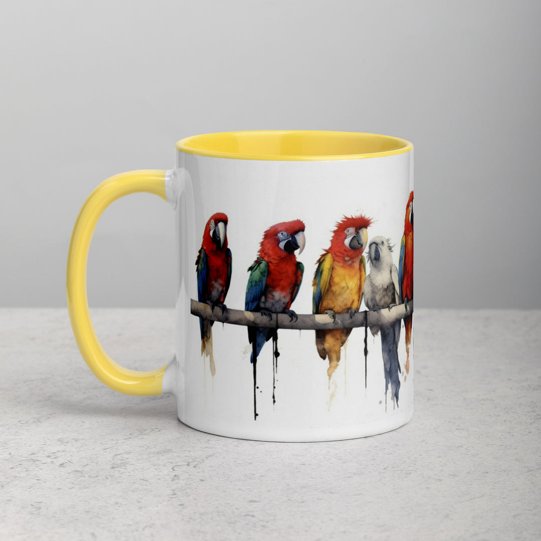 Macaws - Mug with Color Inside