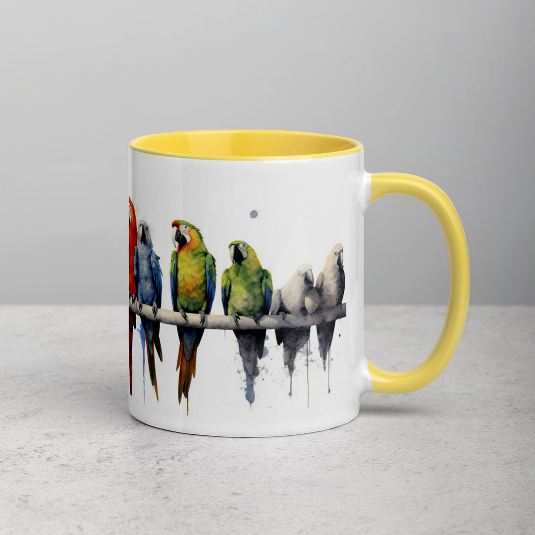 Macaws - Mug with Color Inside