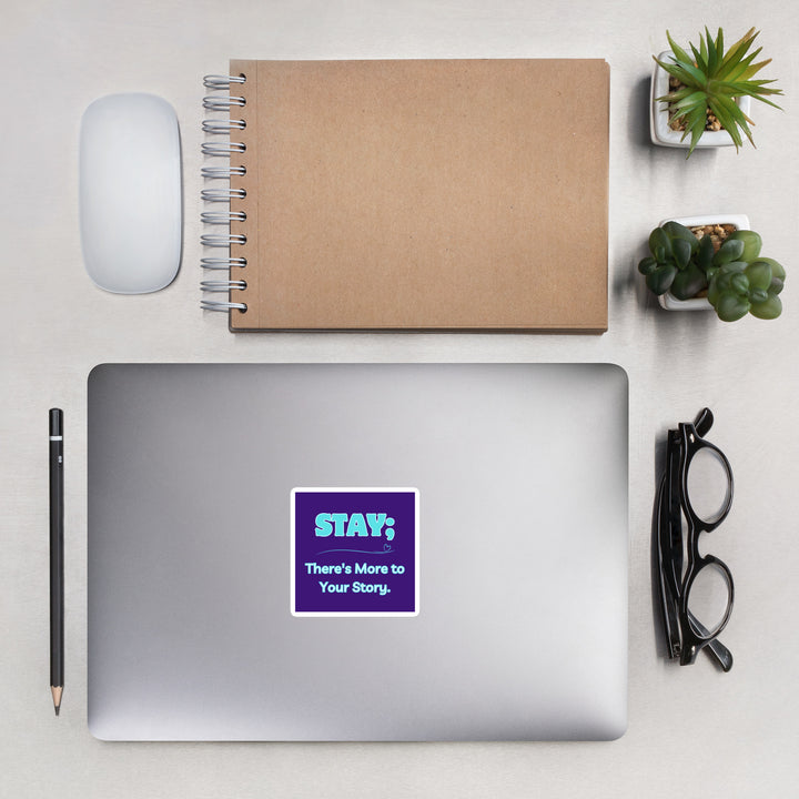 Stay - Purple Bubble-free stickers