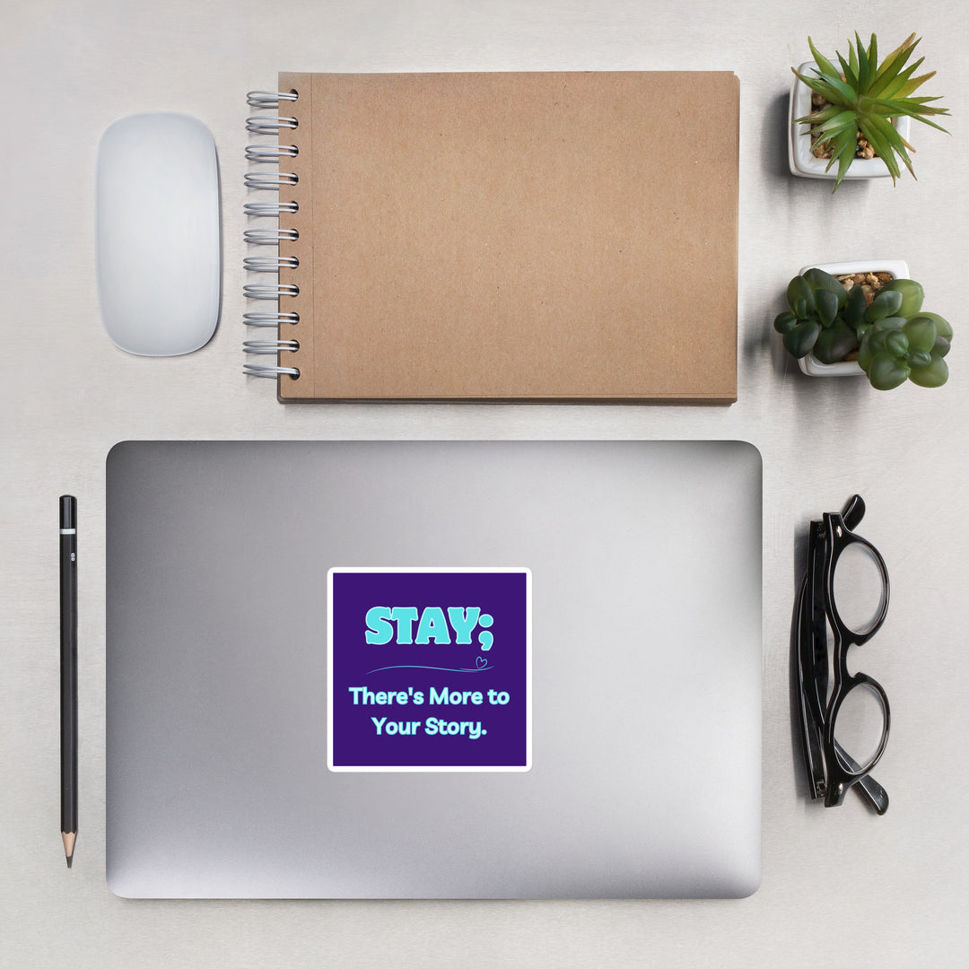 Stay - Purple Bubble-free stickers