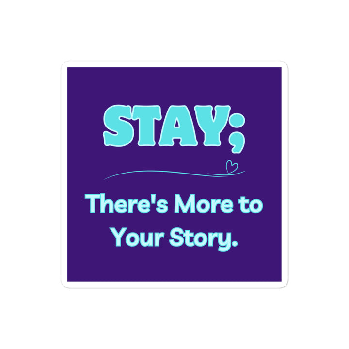 Stay - Purple Bubble-free stickers